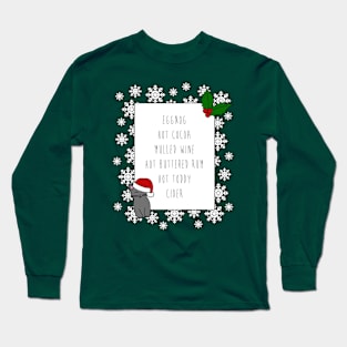 Classic Christmas Drinks Long Sleeve T-Shirt